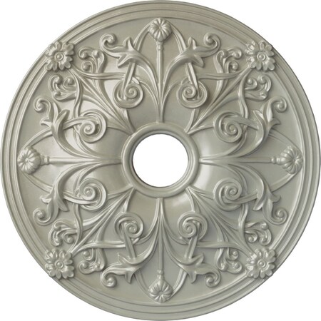 Ekena Millwork Jamie Ceiling Medallion (Fits Canopies up to 3 7/8"), 23 5/8"OD x 3 7/8"ID x 2 1/8"P, Flash Copper CM23JAFCS